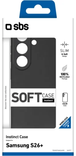 Cover Sbs TEINSTSAS26PK GALAXY AI S26+ INSTINCT Black