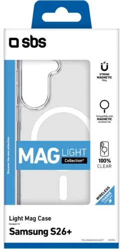 Cover Sbs TELIGMAGSAS26PT GALAXY AI S26+ LIGHT MAG CASE Clear