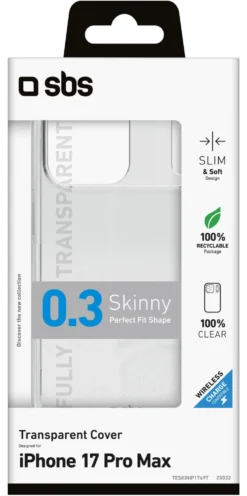 Cover Sbs TESKINIP1769T IPHONE 17 Pro Max SKINNY Clear