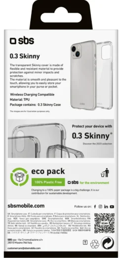 Cover Sbs TESKINIP1561T IPHONE 15 SKINNY Trasparente