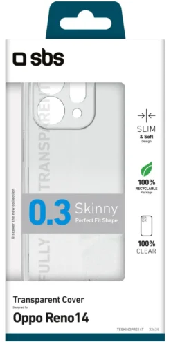 Cover Sbs TESKINOPRE14T Reno14 SKINNY Clear