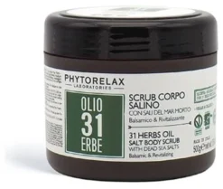 Crema esfoliante corpo Phytorelax Olio 31 Erbe Corpo Salino 500 Gr