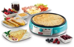 Crepiera elettrica Ariete 00C020201AR0 PARTY TIME Crepes Maker Celeste