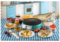 Crepiera elettrica Ariete 00C020201AR0 PARTY TIME Crepes Maker Celeste
