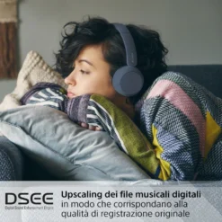 Cuffie Bluetooth Sony WHCH520L.CE7 con 360 Reality Audio e Multipoint