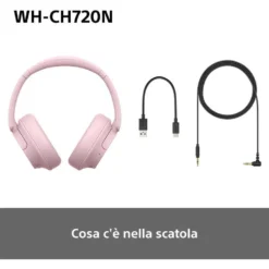Cuffie Bluetooth Sony WHCH720NP.CE7 con cancellazione del rumore Dual Noise Sensor