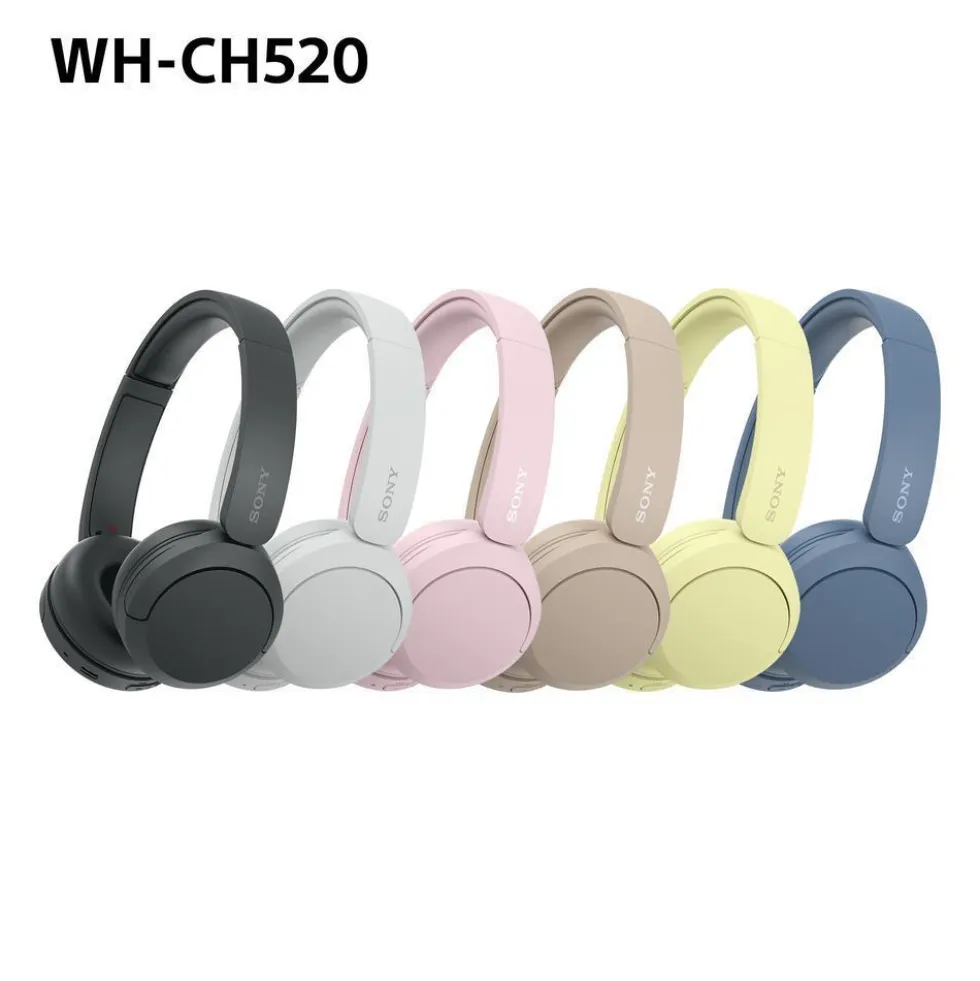 Cuffie Bluetooth Sony WHCH520P.CE7 con audio 360 Reality e Multipoint