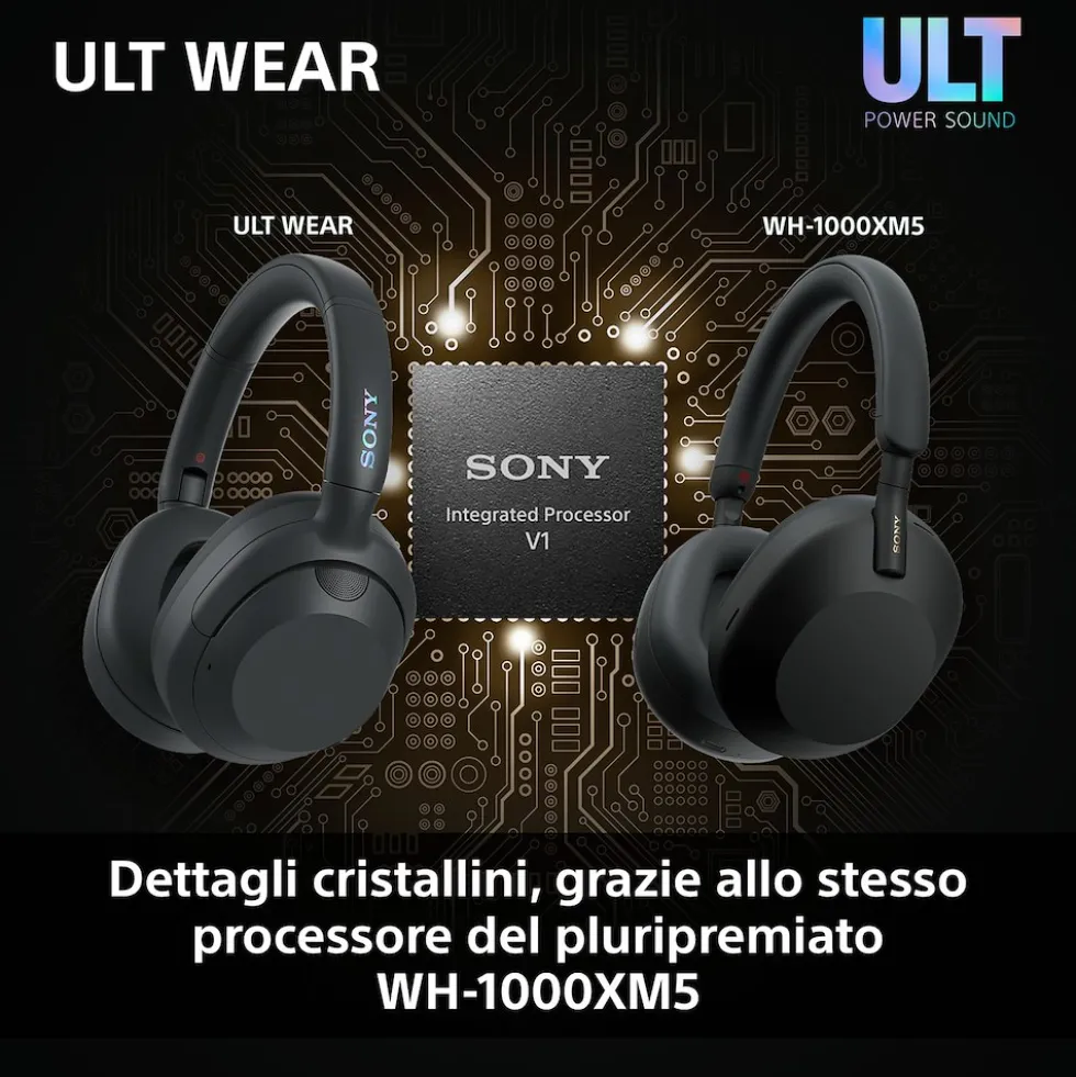 Cuffie Bluetooth Sony WHULT900NB.CE7 con cancellazione del rumore
