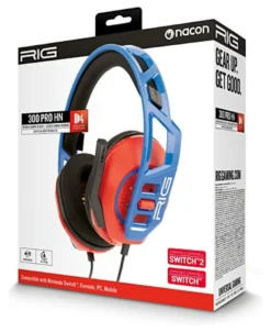Cuffie gaming Nacon RIG300PROHNR+B RIG 300 PRO HN Red e Blue