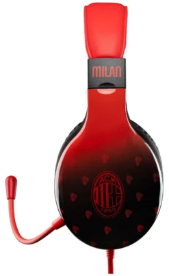 Cuffie gaming Qubick ACMU0209 MULTIPIATTAFORMA AC Milan Devils Black e