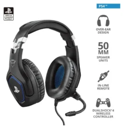 Cuffie gaming Trust 23530 GXT 488 Forze Ps4 Headset Black e Blue