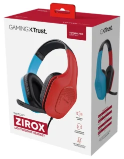 Cuffie gaming Trust 25423 GXT Zirox Blue e Red