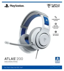 Cuffie gaming Turtle Beach TBS 3002 15 ATLAS 200 Playstation White e B