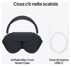 Cuffie microfono bluetooth Apple MHWM4ZM A AIRPODS MAX 2 Blue
