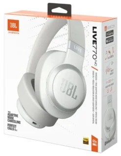 Cuffie microfono bluetooth Jbl JBLLIVE770NCWHT LIVE 770NC White