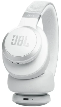 Cuffie microfono bluetooth Jbl JBLLIVE770NCWHT LIVE 770NC White