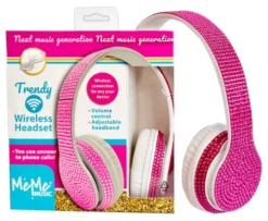Cuffie microfono bluetooth MeMe Music NXT601582 TRENDY Pink e White