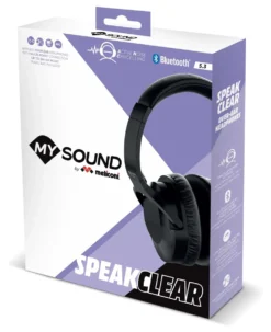 Cuffie microfono bluetooth Meliconi 497406 MYSOUND Speak Clear Black