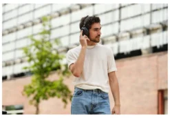 Cuffie microfono bluetooth Sennheiser 700386 MOMENTUM 4 Wireless Denim