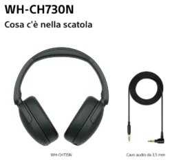Cuffie microfono bluetooth Sony WHCH730NB CE7 Black