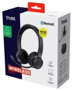 Cuffie microfono bluetooth Trust 25463 Ayda Wireless ENC Black
