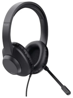 Cuffie microfono filo Trust 25461 Ayda Max USB Black