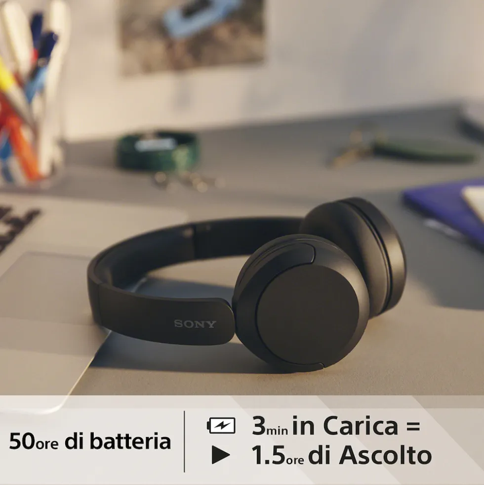Cuffie on ear Sony WHCH520B con 360 Reality Audio e Multipoint