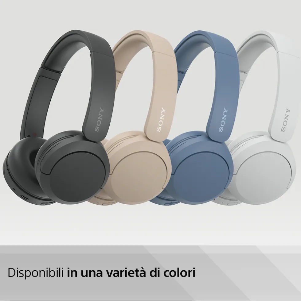 Cuffie on ear Sony WHCH520W.CE7 con audio 360 Reality