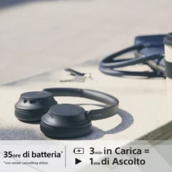 Cuffie Sony WHCH720NB Bluetooth con Dual Noise Cancelling e audio 360 Reality