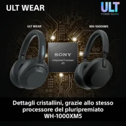 Cuffie Sony WHULT900NW.CE7 Bluetooth wireless con Noise Cancelling