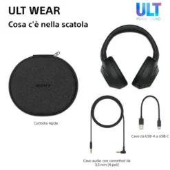 Cuffie wireless Sony WHULT900NH.CE7 con cancellazione del rumore