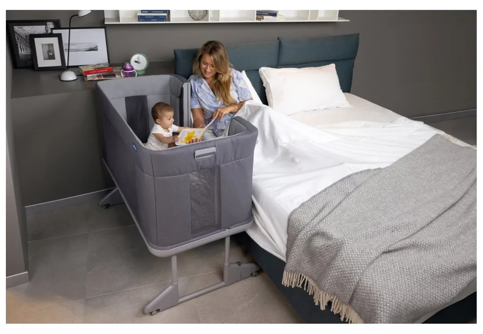 Culla Chicco 0807965061000 NEXT2ME FOREVER Ash grey cross collection