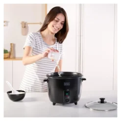 Cuoci riso Black & Decker BXRC1800E Black e Silver