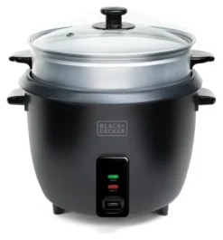 Cuoci riso Black & Decker BXRC1800E Black e Silver