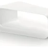 Curva cappa Airforce AFC4043007 15 orizzontale per tubo piatto Bianco