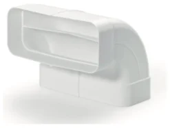Curva cappa Airforce AFC4043004 90 verticale per tubo piatto Bianco