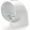 Curva cappa Airforce AFC4052015 90 verticale per tubo tondo Bianco