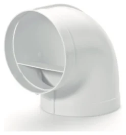 Curva cappa Airforce AFC4052015 90 verticale per tubo tondo Bianco