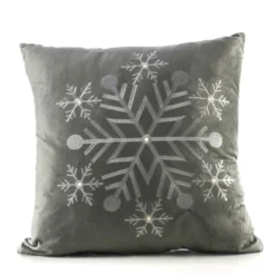 Cuscino decorativo in tessuto con ricamo con LED 40 x 40 cm - Decor