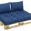Cuscino divano Amicasa 9878455 Blu denim