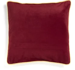 Cuscino in velluto bordo dorato • 40 x 40 cm - Ortisei