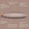Cuscino riscaldante Beurer HK77 Taupe con batteria ricaricabile