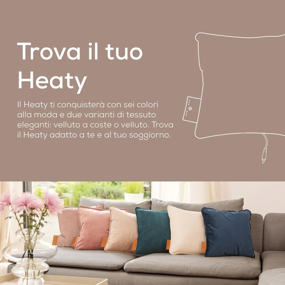 Cuscino riscaldante Beurer HK77 Taupe con batteria ricaricabile