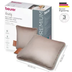 Cuscino riscaldante Beurer HK77 Taupe con batteria ricaricabile