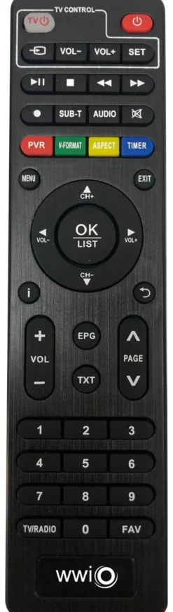 Decoder Wwio TRINITY T2 Basic Dvb T2 Hevc 10 Bit Black
