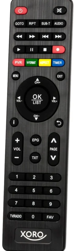 Decoder Xoro HRT 7622 Dvb T2 Hevc 10 Bit Black