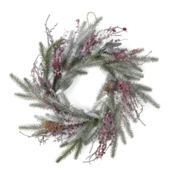 Decorazione Ghirlanda con bacche rosse Ø 50 cm - Decor