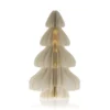 Decorazione in carta. Albero Natale con stella 3Dcon LED • Ø 31 x h 36 cm - Decor