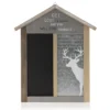 Decorazione in legno.Casetta con lavagna magnetica e decorazione - Decor