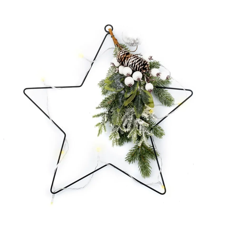 Decorazione in metallo con LED • Ø 40 cm - Decor